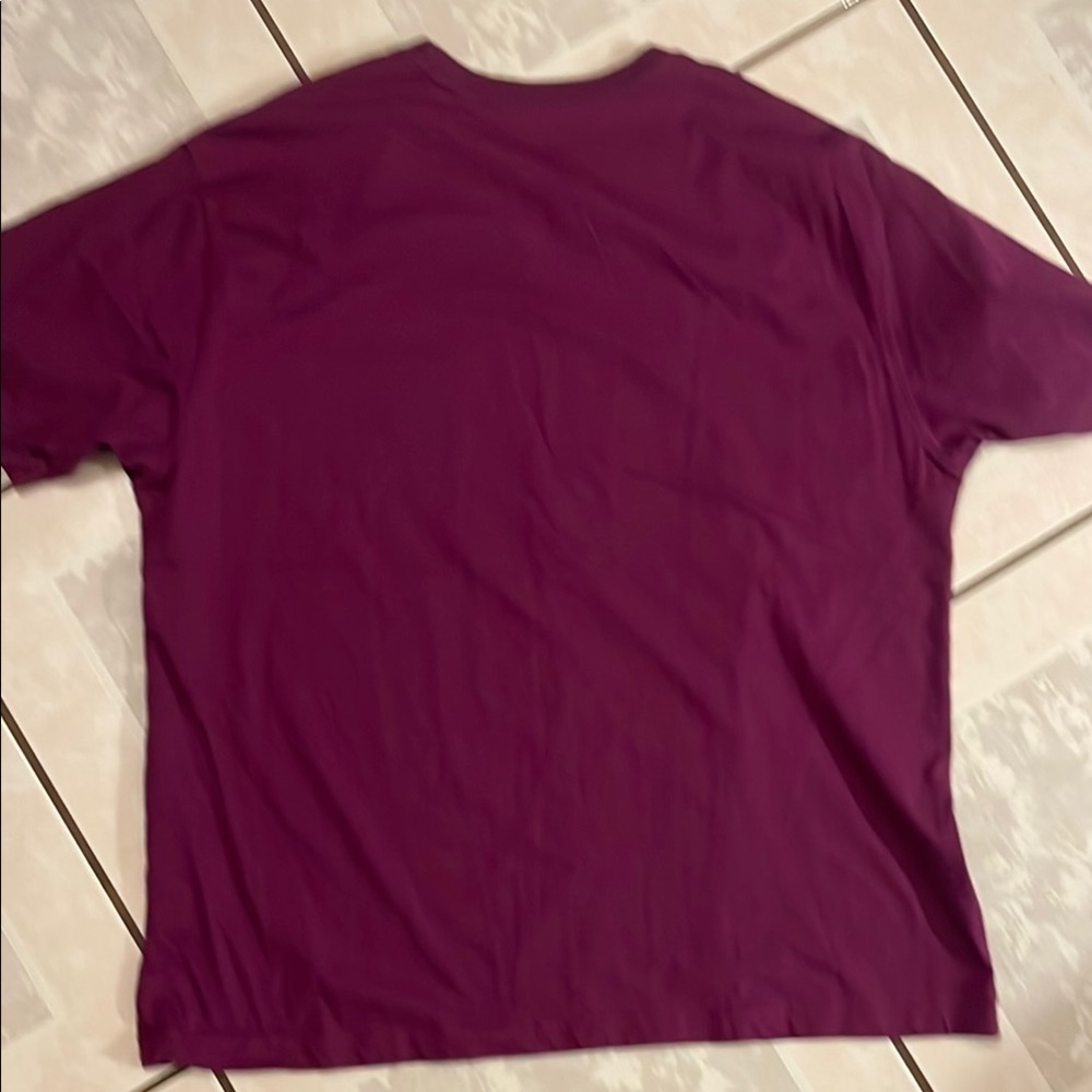 St. John's Bay Rich Purple Short Sleeve Tee - Picture 3 of 3